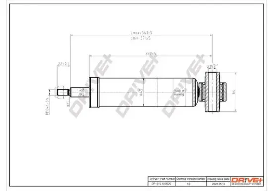 Stoßdämpfer Hinterachse Dr!ve+ DP1610.10.0220 Bild Stoßdämpfer Hinterachse Dr!ve+ DP1610.10.0220