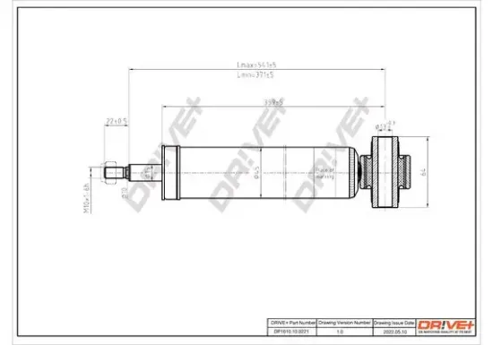 Stoßdämpfer Hinterachse Dr!ve+ DP1610.10.0221 Bild Stoßdämpfer Hinterachse Dr!ve+ DP1610.10.0221
