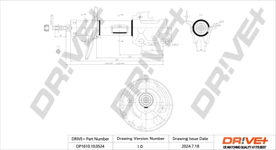Stoßdämpfer Vorderachse rechts Dr!ve+ DP1610.10.0524 Bild Stoßdämpfer Vorderachse rechts Dr!ve+ DP1610.10.0524