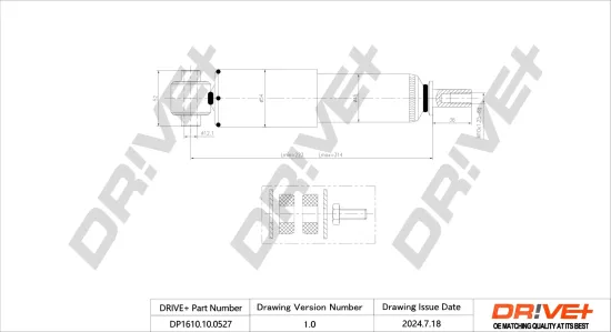 Stoßdämpfer Hinterachse Dr!ve+ DP1610.10.0527 Bild Stoßdämpfer Hinterachse Dr!ve+ DP1610.10.0527