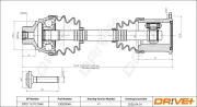 Antriebswelle Vorderachse links Vorderachse rechts Dr!ve+ DP2110.10.0046