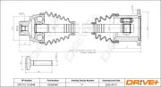 Antriebswelle Vorderachse links Vorderachse rechts Dr!ve+ DP2110.10.0048