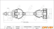 Antriebswelle Vorderachse rechts Dr!ve+ DP2110.10.0086