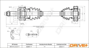 Antriebswelle Hinterachse rechts Dr!ve+ DP2110.10.0117