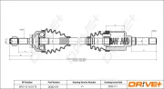 Antriebswelle Vorderachse rechts Dr!ve+ DP2110.10.0178