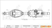 Antriebswelle Vorderachse links Dr!ve+ DP2110.10.0187