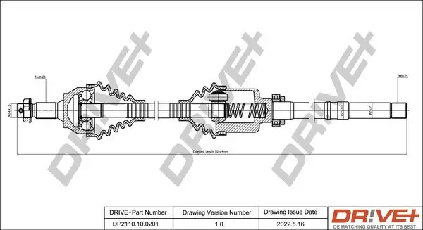 Antriebswelle Dr!ve+ DP2110.10.0201