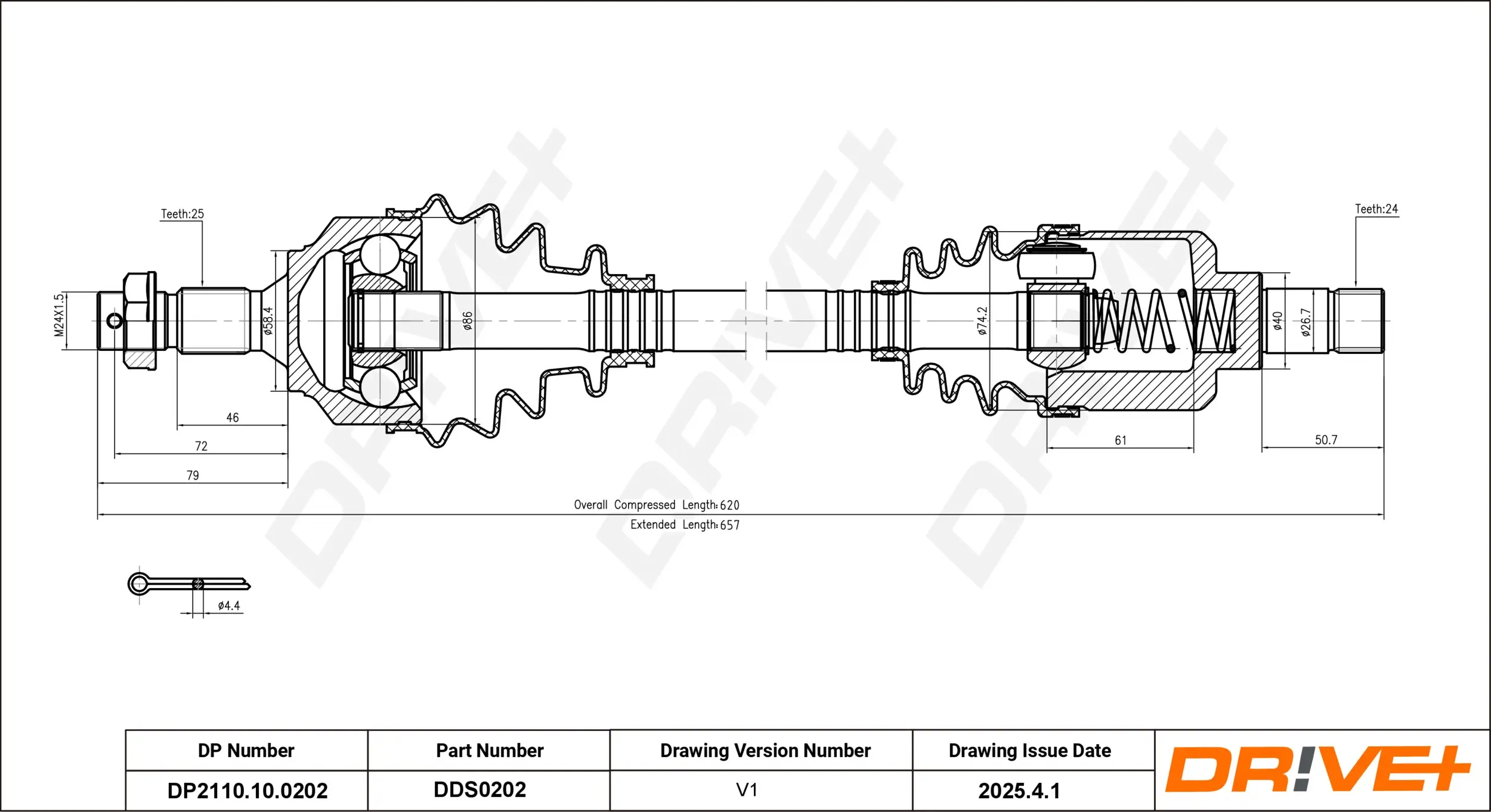 Antriebswelle Dr!ve+ DP2110.10.0202