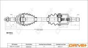 Antriebswelle Vorderachse links DR!VE+ DP2110.10.0203