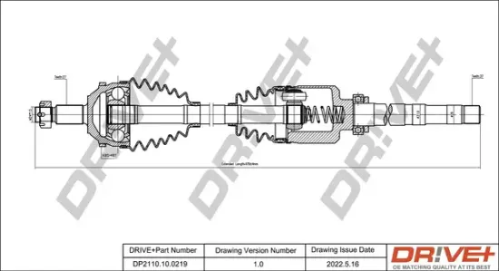 Antriebswelle Vorderachse rechts Dr!ve+ DP2110.10.0219 Bild Antriebswelle Vorderachse rechts Dr!ve+ DP2110.10.0219