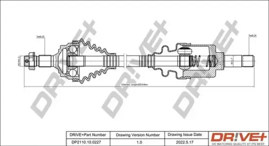 Antriebswelle Dr!ve+ DP2110.10.0227 Bild Antriebswelle Dr!ve+ DP2110.10.0227