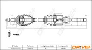 Antriebswelle Vorderachse rechts Dr!ve+ DP2110.10.0273