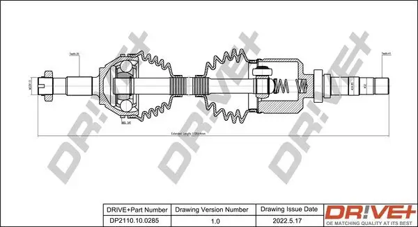 Antriebswelle Dr!ve+ DP2110.10.0285