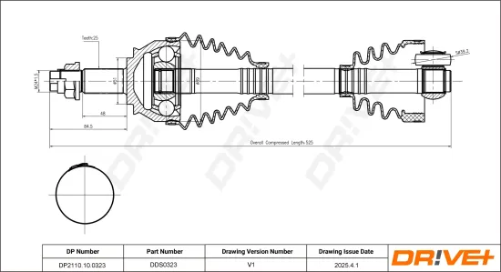 Antriebswelle Dr!ve+ DP2110.10.0323 Bild Antriebswelle Dr!ve+ DP2110.10.0323