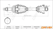 Antriebswelle Vorderachse links Dr!ve+ DP2110.10.0334