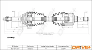 Antriebswelle Vorderachse links DR!VE+ DP2110.10.0370