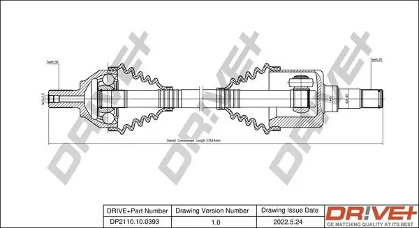 Antriebswelle Dr!ve+ DP2110.10.0393