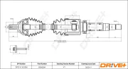 Antriebswelle Vorderachse rechts Dr!ve+ DP2110.10.0394