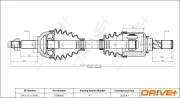 Antriebswelle Vorderachse links Dr!ve+ DP2110.10.0430