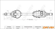 Antriebswelle Vorderachse links Dr!ve+ DP2110.10.0434