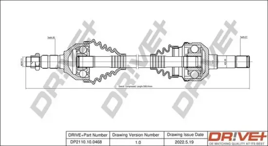 Antriebswelle Dr!ve+ DP2110.10.0468 Bild Antriebswelle Dr!ve+ DP2110.10.0468