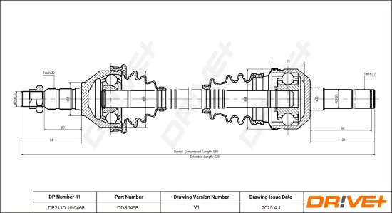 Antriebswelle Dr!ve+ DP2110.10.0468 Bild Antriebswelle Dr!ve+ DP2110.10.0468