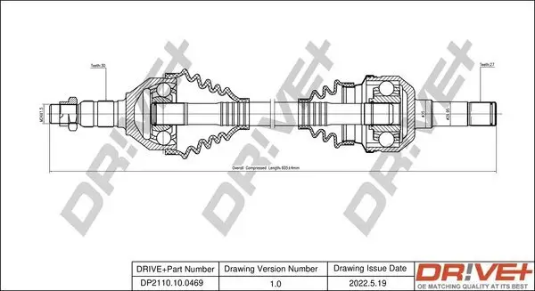 Antriebswelle Dr!ve+ DP2110.10.0469