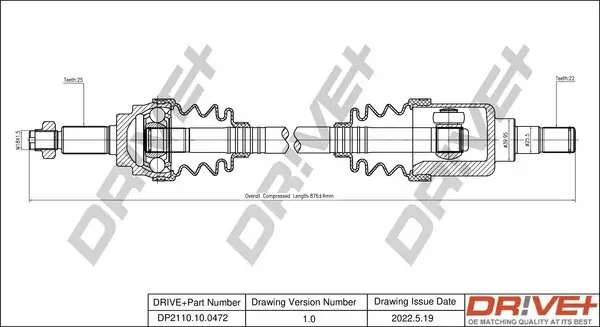 Antriebswelle Dr!ve+ DP2110.10.0472