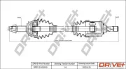 Antriebswelle Vorderachse links Dr!ve+ DP2110.10.0515