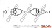 Antriebswelle Vorderachse rechts Dr!ve+ DP2110.10.0516