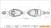 Antriebswelle Vorderachse rechts Dr!ve+ DP2110.10.0516