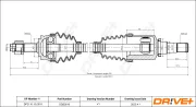 Antriebswelle Vorderachse links Dr!ve+ DP2110.10.0518