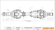Antriebswelle Vorderachse links Dr!ve+ DP2110.10.0521