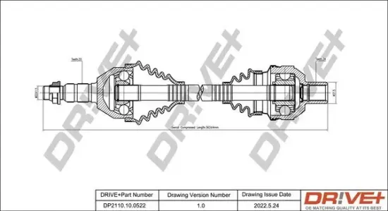 Antriebswelle Dr!ve+ DP2110.10.0522 Bild Antriebswelle Dr!ve+ DP2110.10.0522