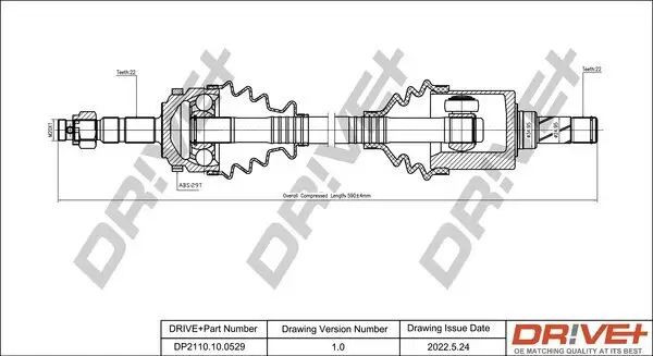 Antriebswelle Dr!ve+ DP2110.10.0529