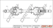 Antriebswelle Vorderachse links Dr!ve+ DP2110.10.0550