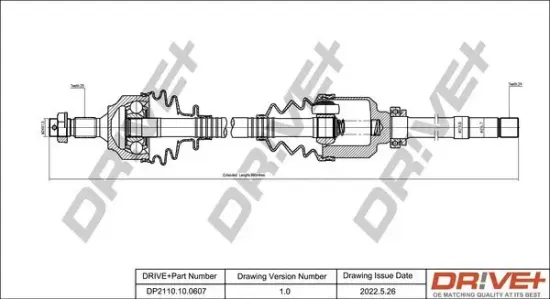 Antriebswelle Dr!ve+ DP2110.10.0607 Bild Antriebswelle Dr!ve+ DP2110.10.0607