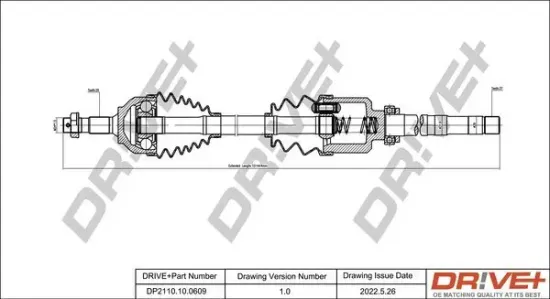 Antriebswelle Dr!ve+ DP2110.10.0609 Bild Antriebswelle Dr!ve+ DP2110.10.0609