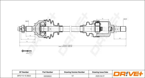 Antriebswelle Dr!ve+ DP2110.10.0622 Bild Antriebswelle Dr!ve+ DP2110.10.0622