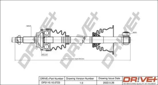 Antriebswelle Dr!ve+ DP2110.10.0723 Bild Antriebswelle Dr!ve+ DP2110.10.0723