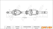 Antriebswelle Vorderachse rechts Dr!ve+ DP2110.10.0753