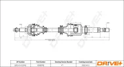 Antriebswelle Vorderachse rechts Dr!ve+ DP2110.10.0762