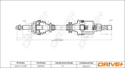 Antriebswelle Vorderachse links Dr!ve+ DP2110.10.0765