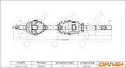 Antriebswelle Vorderachse rechts Dr!ve+ DP2110.10.0784