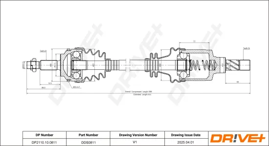 Antriebswelle Dr!ve+ DP2110.10.0811 Bild Antriebswelle Dr!ve+ DP2110.10.0811
