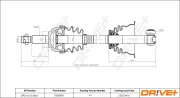 Antriebswelle Vorderachse links Dr!ve+ DP2110.10.0831