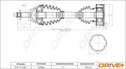 Antriebswelle Vorderachse rechts Dr!ve+ DP2110.10.0892