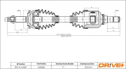 Antriebswelle Vorderachse links Dr!ve+ DP2110.10.0900