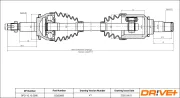 Antriebswelle Vorderachse links Dr!ve+ DP2110.10.0906