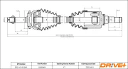 Antriebswelle Vorderachse rechts Dr!ve+ DP2110.10.0909